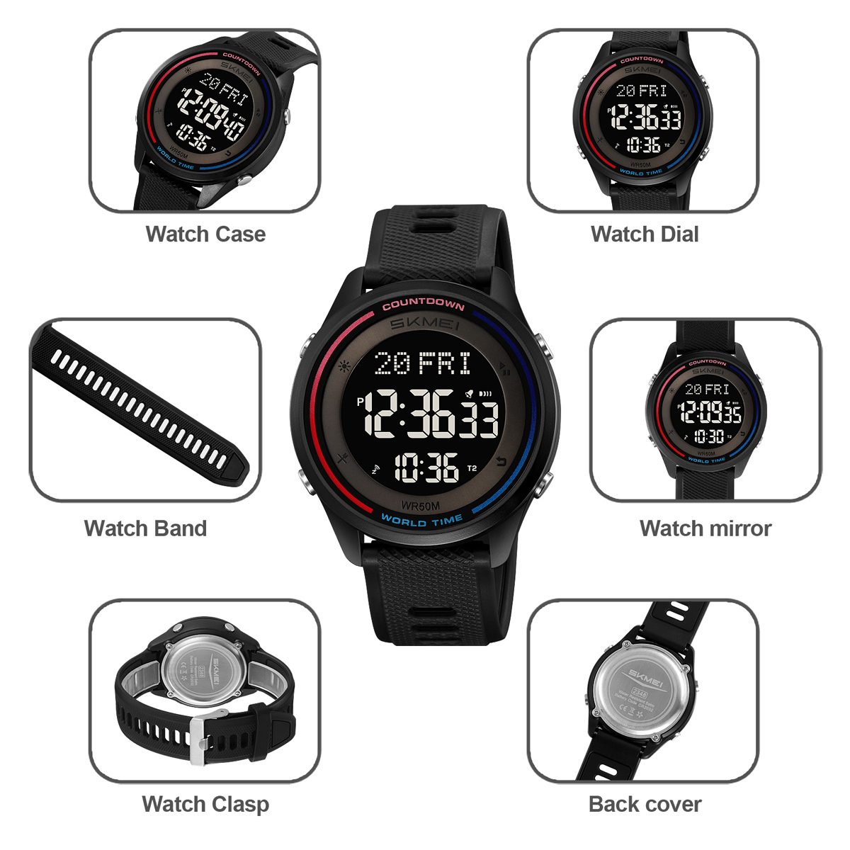 SKMEI Fashion Military Digital - Outdoor Sports List review and price