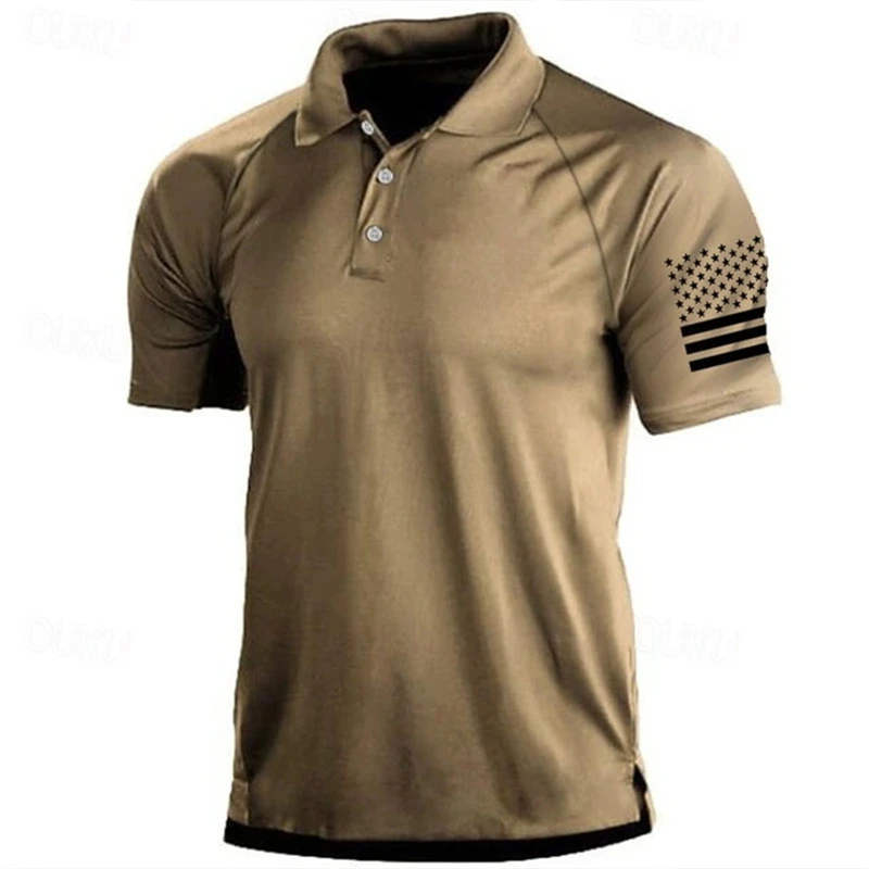 3D Print USA Flag Pattern Polo - Outdoor Sport Usa review and price