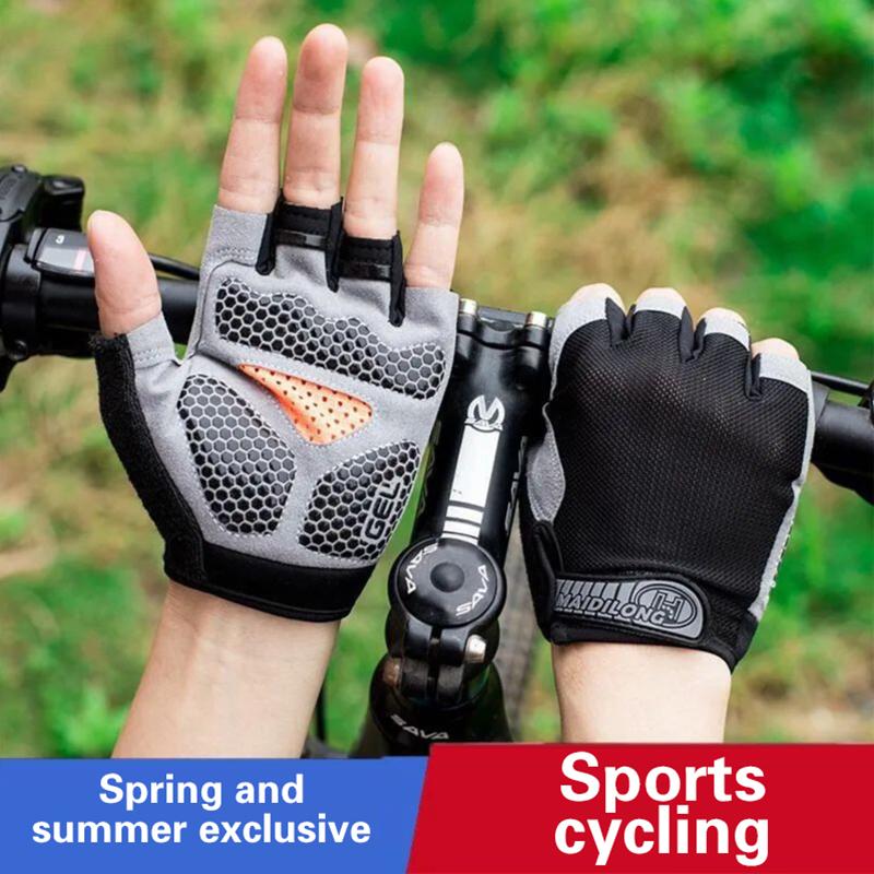 Unisex Half Finger Cycling Glo - Outdoor Sport Gloves review and price