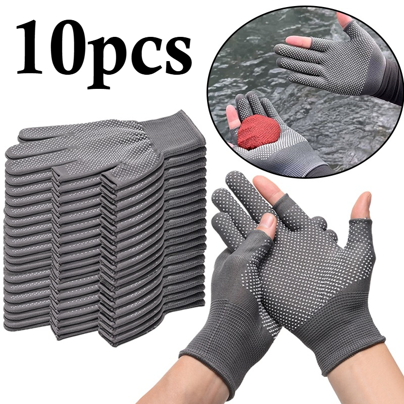 10pcs Fishing Gloves - Two-Fin - Outdoor Sport Gloves review and price